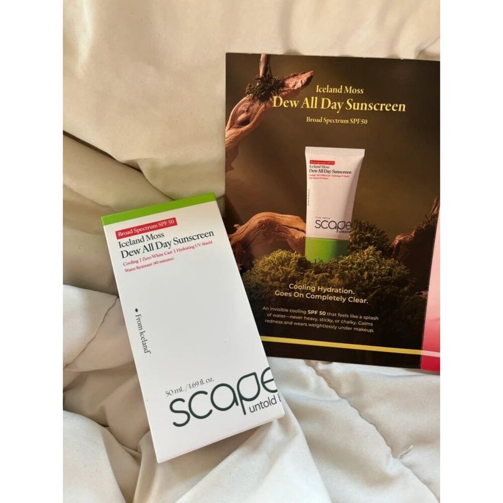Scapes Untold Beauty - Iceland Moss SPF50 Dew Sunscreen (1.69 fl oz)